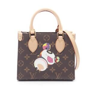 Louis Vuitton Takashi Murakami LV TM On the Go Monogram Handbag canvas leather